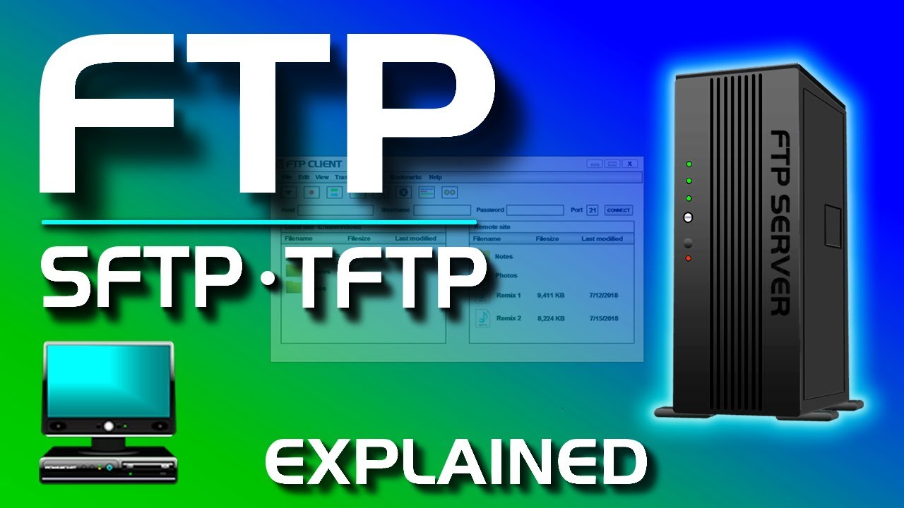 How to make an FTP or STP connection to a remote server in Windows