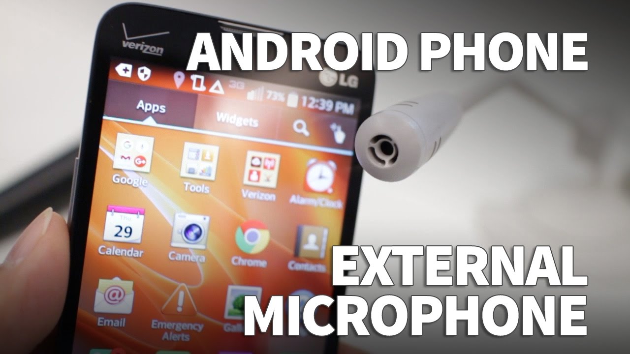 Record with an external microphone on your Android