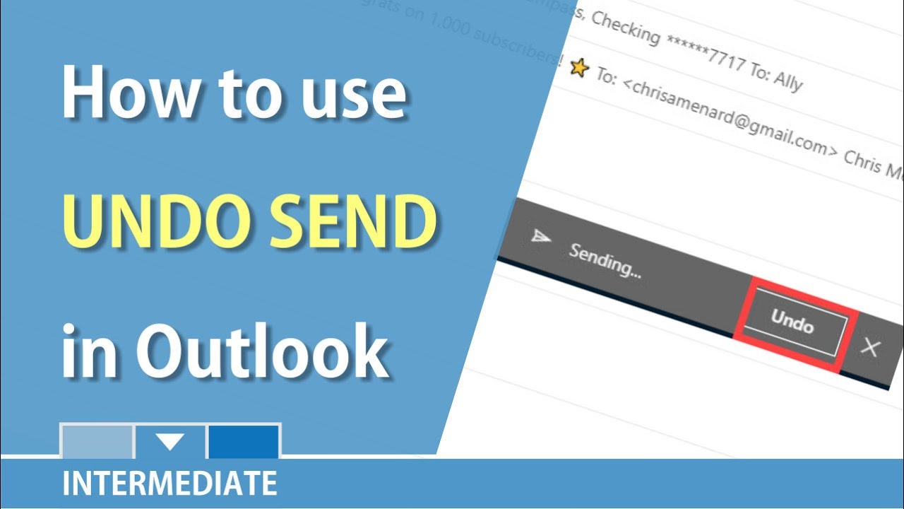 You can now undo sending an email in Outlook